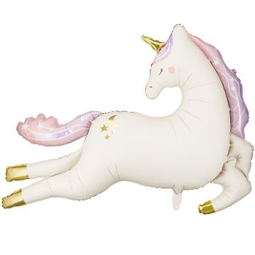 PartyDeco Riesen Folienballon EINHORN (113x83cm)