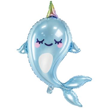 PartyDeco Folienballon NARWAL