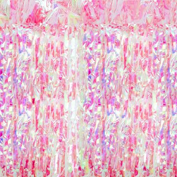 PartyDeco Party Girlande LAMETTA Pink Iridescent