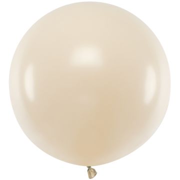 PartyDeco 1 Runder Party Ballon JUMBO Nude (60cm)