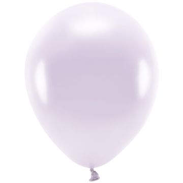 PartyDeco 10 ECO Party Ballons Metallic Lila (30cm)