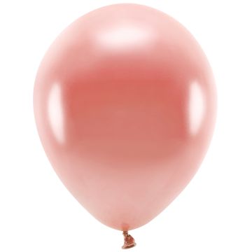 PartyDeco 10 ECO Party Balloons Metallic Rose Gold (30cm)