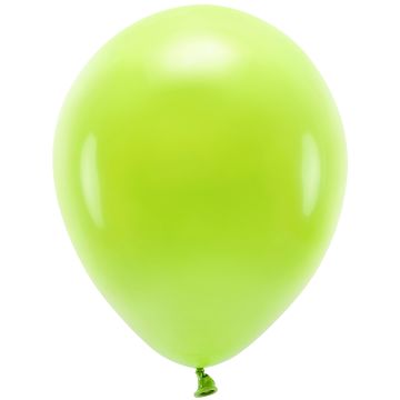 PartyDeco 10 ECO Party Balloons Pastel Green Apple