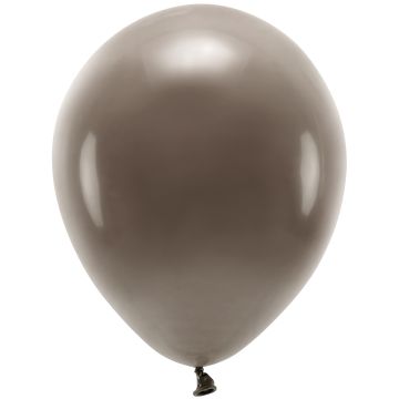 PartyDeco 10 ECO Party Ballons Pastell Brown