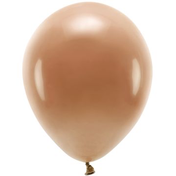 PartyDeco 10 ECO Party Ballons Pastell Chocolate Brown