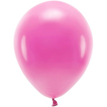 PartyDeco 10 ECO Party Ballons Pastell Fuchsia