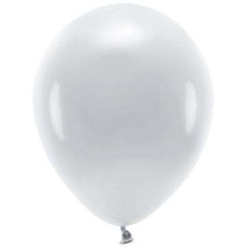 PartyDeco 10 ECO Party Ballons Pastell Grey
