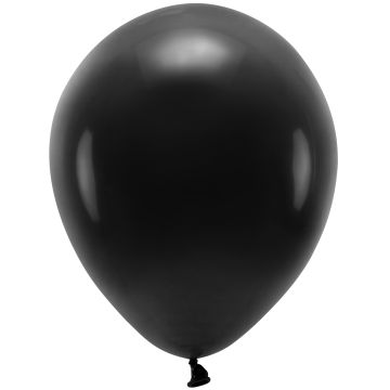 PartyDeco 10 ECO Party Ballons Pastell Black