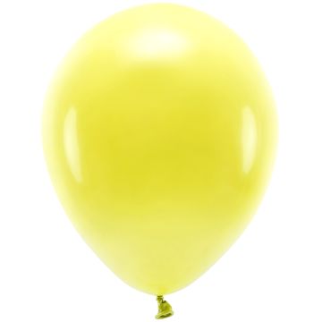  PartyDeco 10 ECO Party Balloons Pastel Yellow