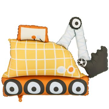 PartyDeco FOIL BALLOON Excavator (93x68cm)