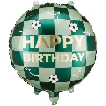 PartyDeco Football Foil Balloon SOCCER FIELD (35cm)
