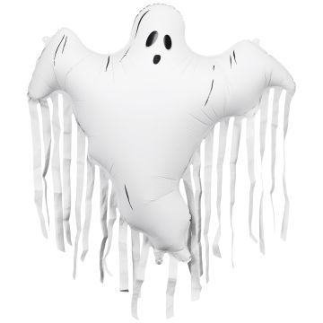 PartyDeco Foil Balloon GHOST with Fringes