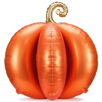 PartyDeco Stehender 3D Folienballon XXL KÜRBIS (90cm)
