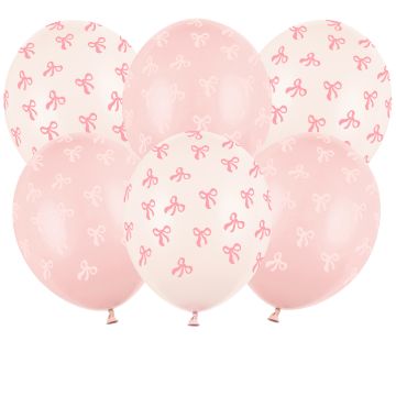 PartyDeco 6 BOWS Party Balloons Mix (30 cm)