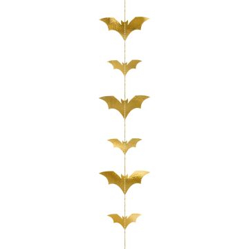 PartyDeco Garland BATS Gold