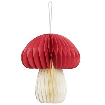 PartyDeco Paper Honeycomb Decoration TOADSTOOL