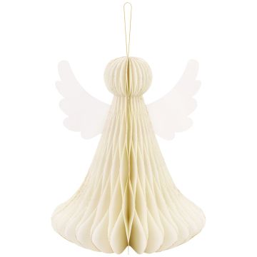 PartyDeco Paper Hanging Decoration ANGEL ivory