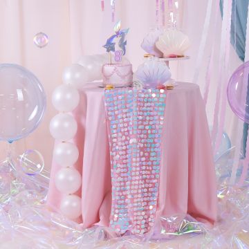 PartyDeco Sequin Table Runner IRIDESCENT