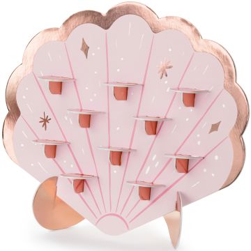 PartyDeco Cupcake Stand SHELL Mermaid