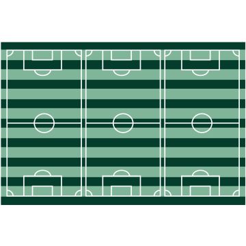 PartyDeco Tablecloth SOCCER FIELD
