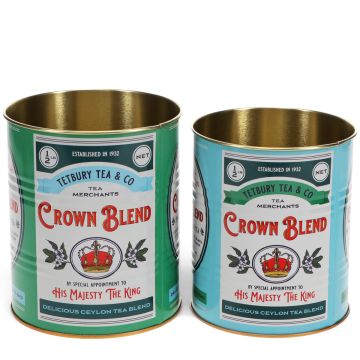 Rex London 2 Aufbewahrungsdosen CROWN BLEND TEE