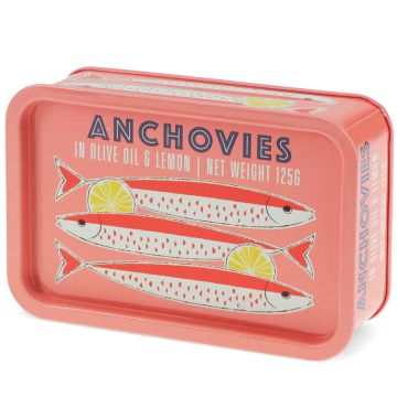 Rex London Mini STORAGE TIN with Lid Anchovies