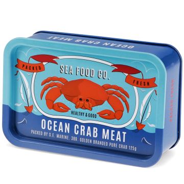 Rex London Mini STORAGE TIN with Lid "Ocean Crab Meat"