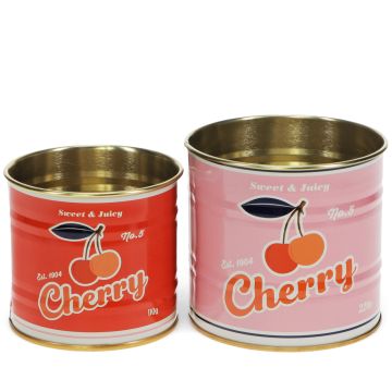 Rex London 2 Mini AUFBEWAHRUNGSDOSEN Cherry