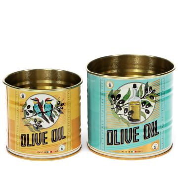 Rex London 2 Mini AUFBEWAHRUNGSDOSEN Olive Oil