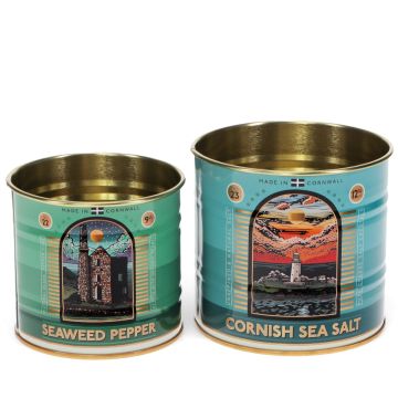 Rex London 2 Mini AUFBEWAHRUNGSDOSEN Cornish Salt & Pepper