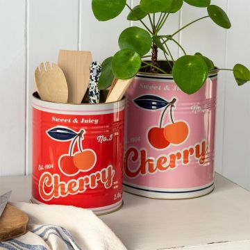 Rex London 2 Große AUFBEWAHRUNGSDOSEN Cherry