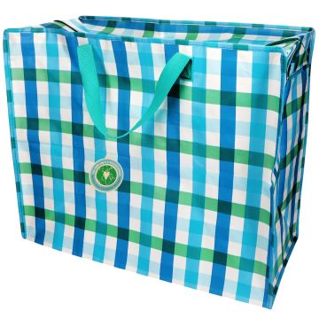 Rex London Jumbo STORAGE BAG Gingham Blue