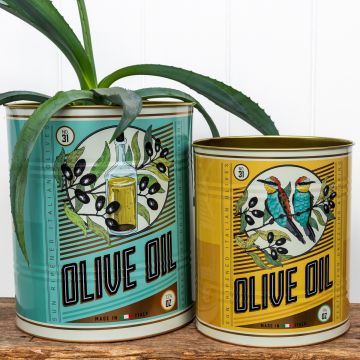 Rex London 2 Große Aufbewahrungsdosen OLIVE OIL