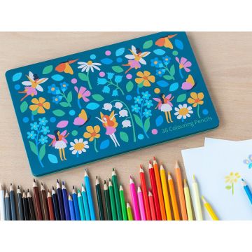 Rex London 36 Colour Pencils FAIRIES IN THE GARDEN