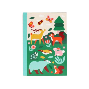 Rex London A5 Notizbuch WOODLAND liniert