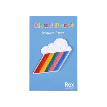 Rex London Bügelbild REGENBOGEN WOLKE