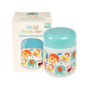 Rex London Edelstahl Thermosbehälter WILD WONDERS 280 ml