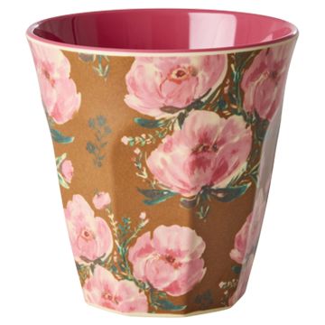 RICE Melamin BECHER "Floral Fiesta Rose" Blumen (250 ml)
