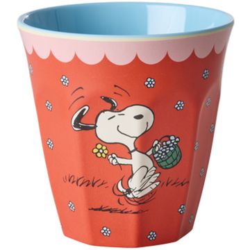 RICE x PEANUTS Melamine CUP "Good Vibes Only" Snoopy Rot (250 ml)