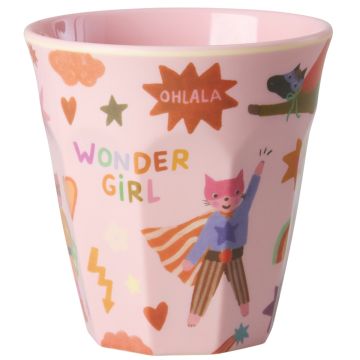 RICE Melamine CUP "Hero" pink