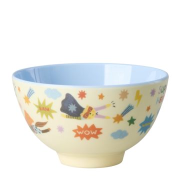 RICE Small Melamine BOWL "Hero" soft blue
