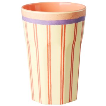 RICE Melamin LATTE MACCHIATO BECHER "Stripey Love" Streifen (400 ml)