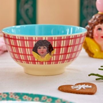 RICE Melamin SCHÜSSEL Weihnachtsengel rot