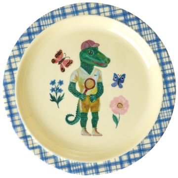 RICE Melamin Kinderteller NATHALIE LÉTÉ blau