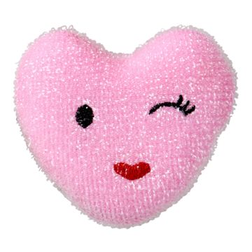 RICE Schwamm HERZ pink