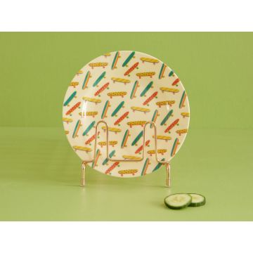RICE Melamine Side Plate SKATEBOARD