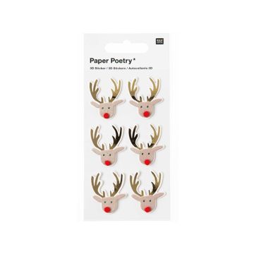 Rico Design 3D Sticker REINDEER