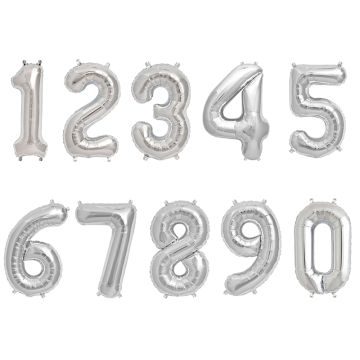 Rico Design Small Birthday Balloon silver