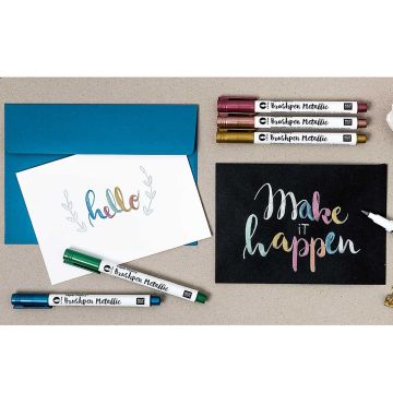 Rico Design 6 BRUSHPENS Metallic