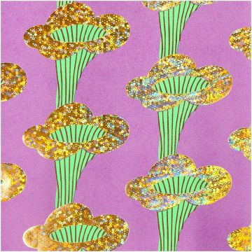 Rico Design GESCHENKPAPIER Pfifferlinge violett